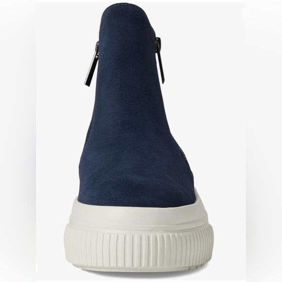 J/Slides Wyona WP Navy Suede Hidden Wedge Sneaker Waterproof 6 1/2M NIB - Picture 2 of 11